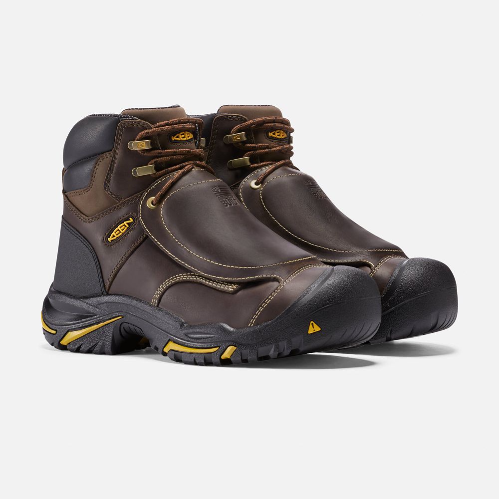 Botte de Travail Keen Homme Marron | Mt Vernon 6\" Met (Steel Toe) | UNVAX-1273